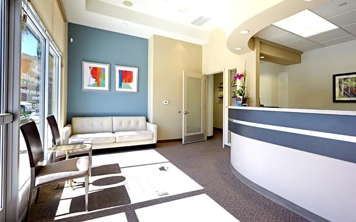 The reception area at Singh Dental Center in Tracy, California